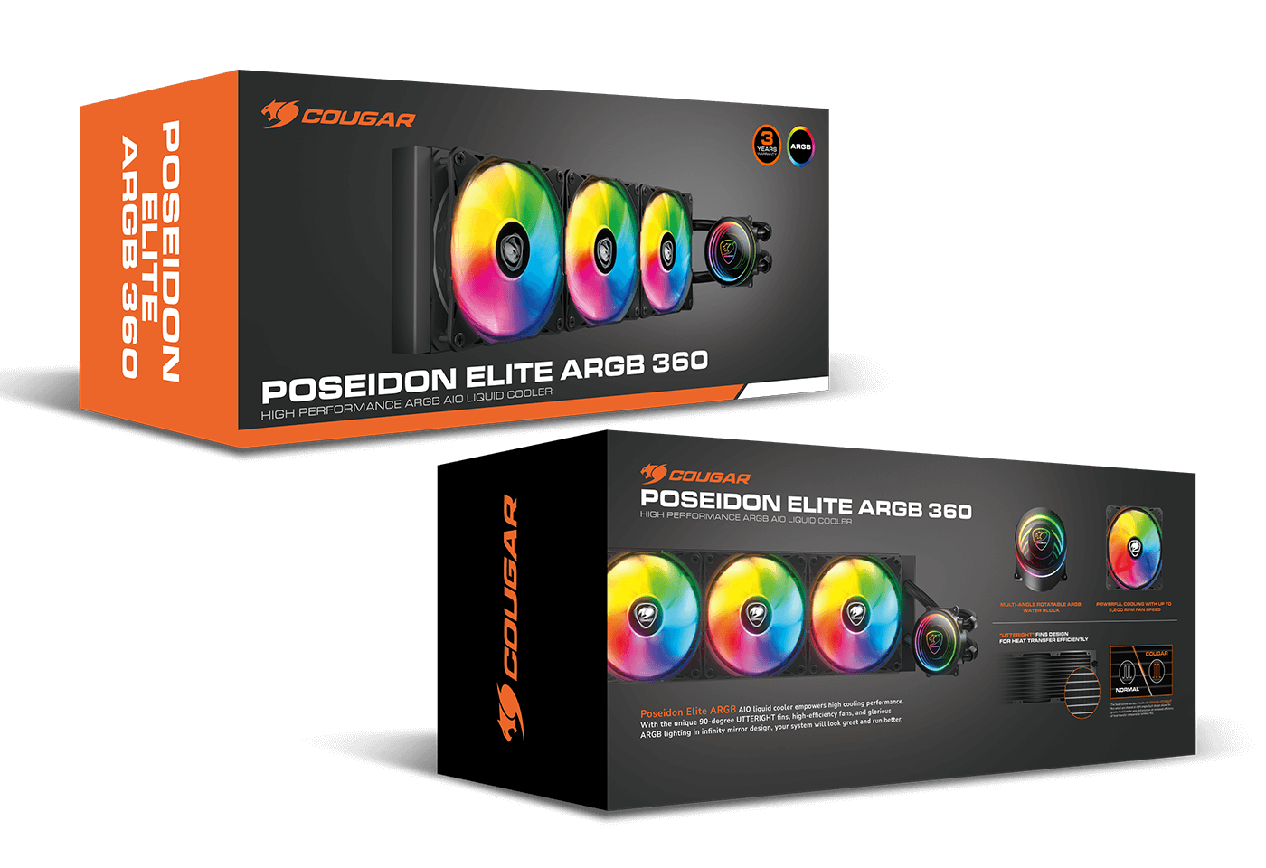 POSEIDON ELITE ARGB 360 Cougar black