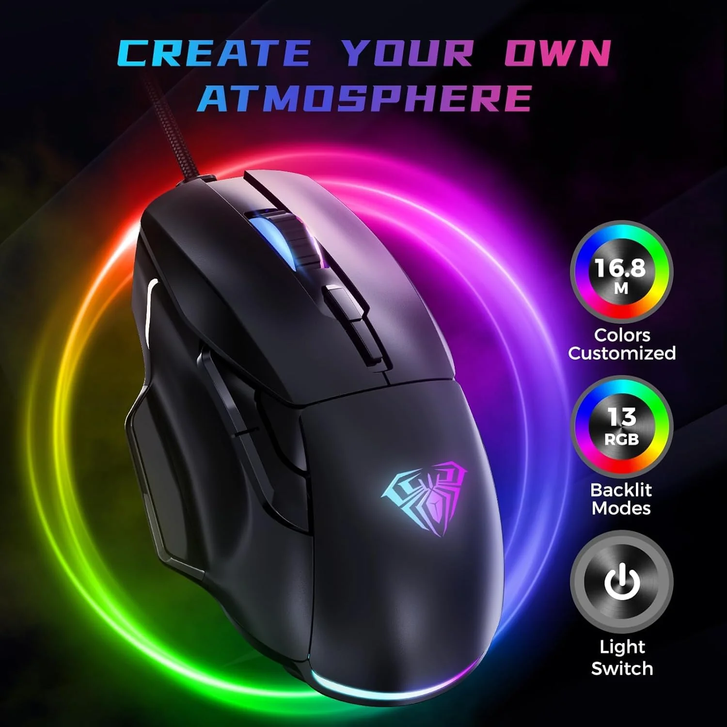AULA F815 Gaming mouse - Image 2