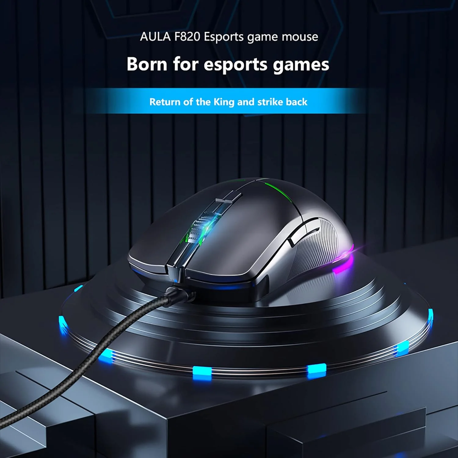 Aula F820 Gaming Mouse Black - Image 3