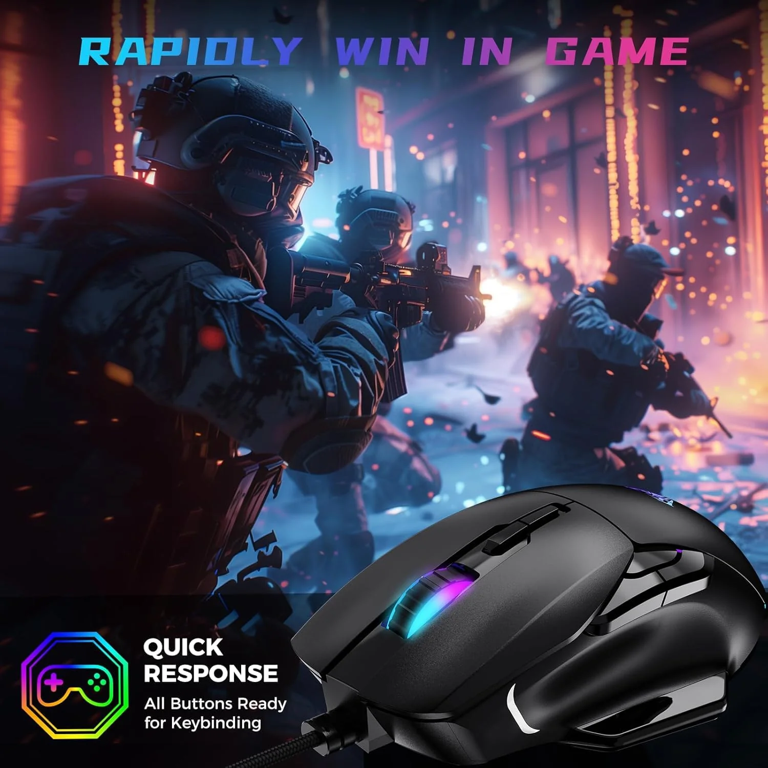 AULA F815 Gaming mouse - Image 4
