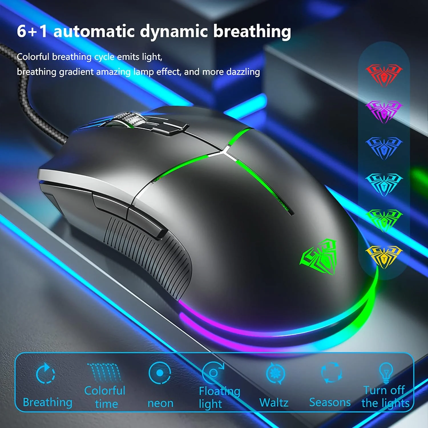 Aula F820 Gaming Mouse Black - Image 4