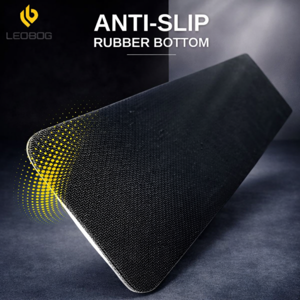 Leobog Raw Coconut Latte Keyboard Hand rest | Soft Cushion Foam With Anti-Slip Bottom | Ergonomic Design Wrist Support | Compatible With Upto 80% Layout Keyboards (RCLH) - Image 2