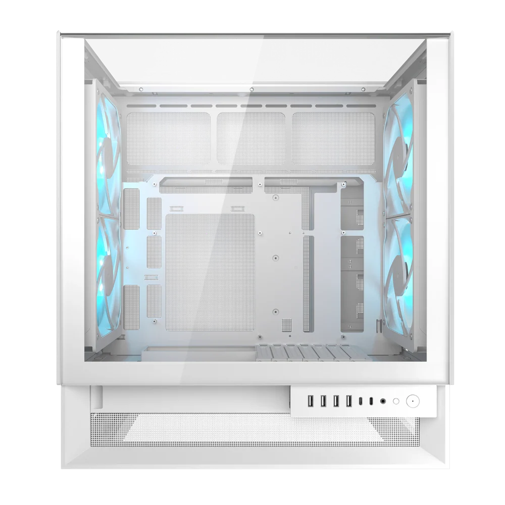 COUGAR OmnyX ARGB ATX Mid Tower Cabinet ( White ) - Image 4