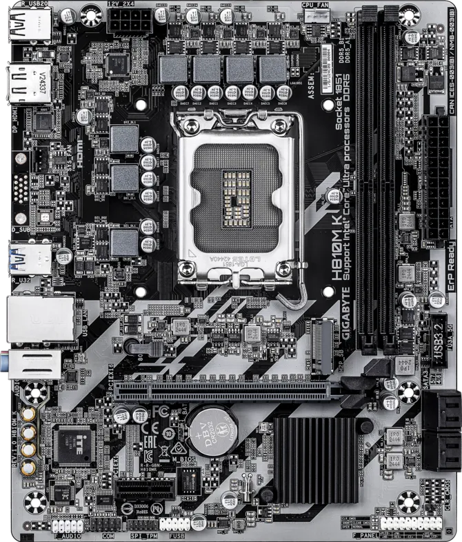 GIGABYTE H810M K DDR5 Intel Motherboard - Image 2