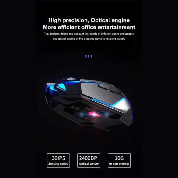 AULA T201 Membrane RGB Backlit Gaming Keyboard and Mouse Combo with 7keys and 2400DPI - Image 4