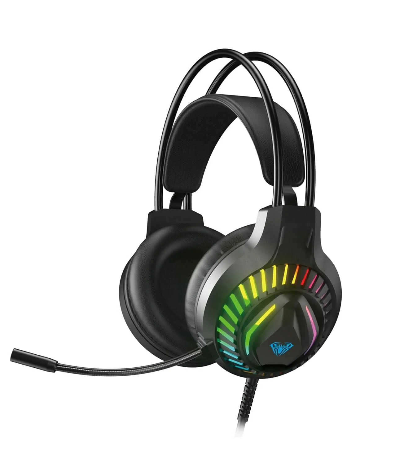AULA S605 Professional RGB Wired 3.5mm Gaming Headphone ( Black ) ( S605 )