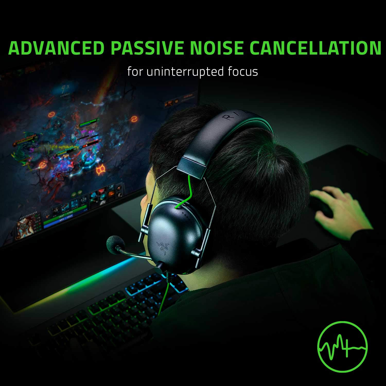 Razer BlackShark V2 X Smartchoice Wired Gaming Headset with Mic, 7.1 Surround Sound, 50mm Drivers, Memory Foam Cushions, Multi-Platform (PC/PS/Xbox/Switch/Mobile), 3.5mm Jack_Black - Image 5
