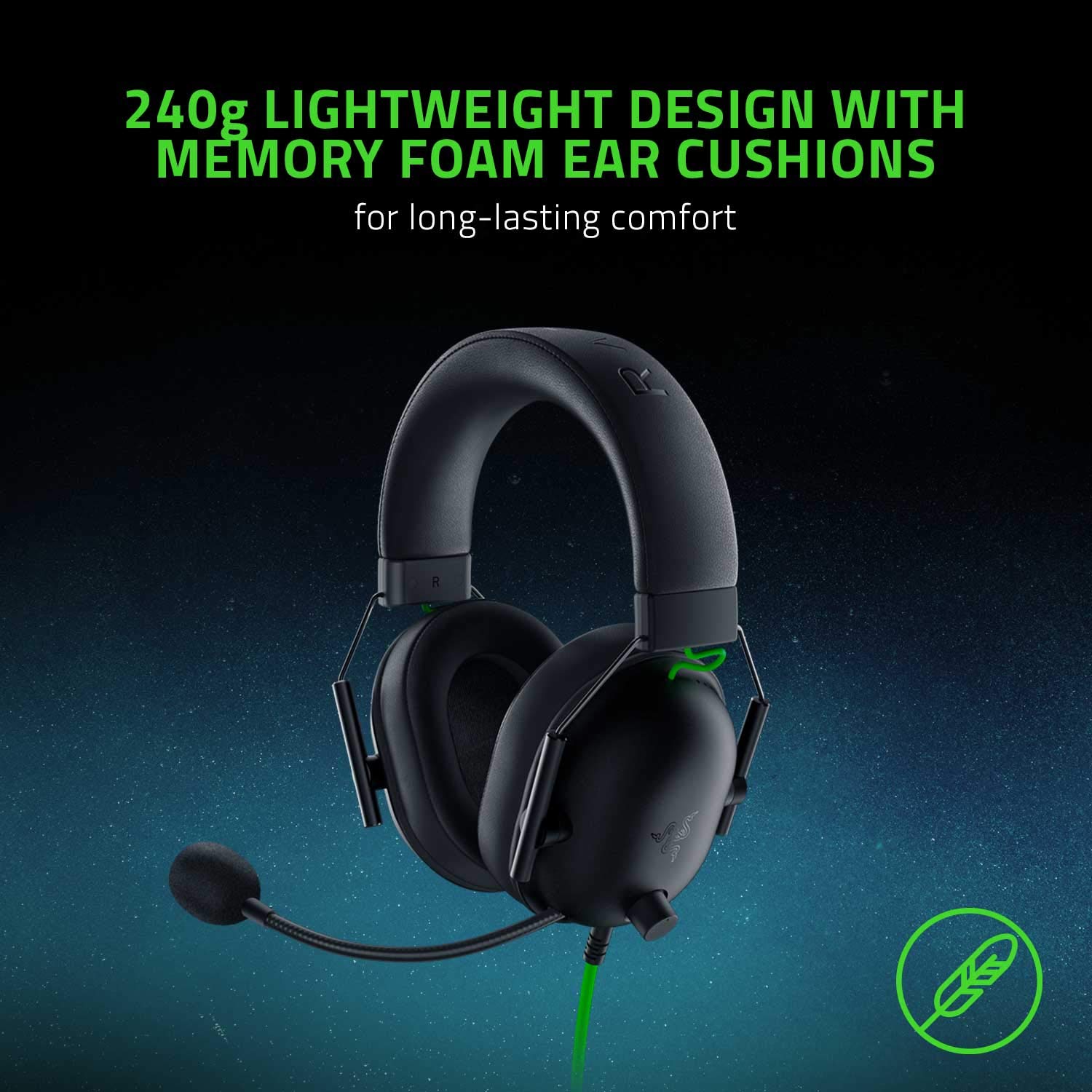 Razer BlackShark V2 X Smartchoice Wired Gaming Headset with Mic, 7.1 Surround Sound, 50mm Drivers, Memory Foam Cushions, Multi-Platform (PC/PS/Xbox/Switch/Mobile), 3.5mm Jack_Black - Image 4