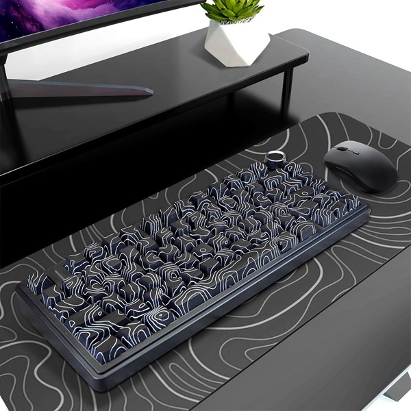 AULA F75 75% Wireless Trio Mode Mechanical Gaming Keyboard With Knob | Black Contour, Star-Vector (Seiya) Switch (F75BCS) - Image 2