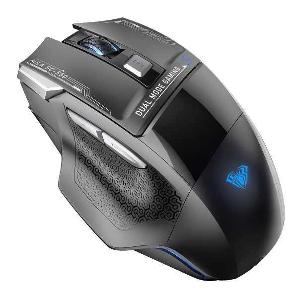 AULA SC550 Wireless Ergonomic Gaming Mouse ( Black ) ( SC550 ) ( 4800DPI / 7 Macro Buttons )