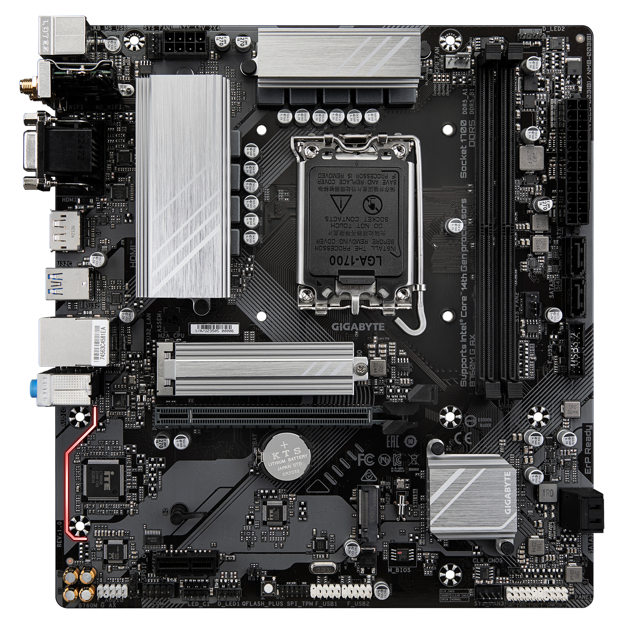 B760M AORUS ELITE WIFI6E DDR4 GEN5 - Image 2