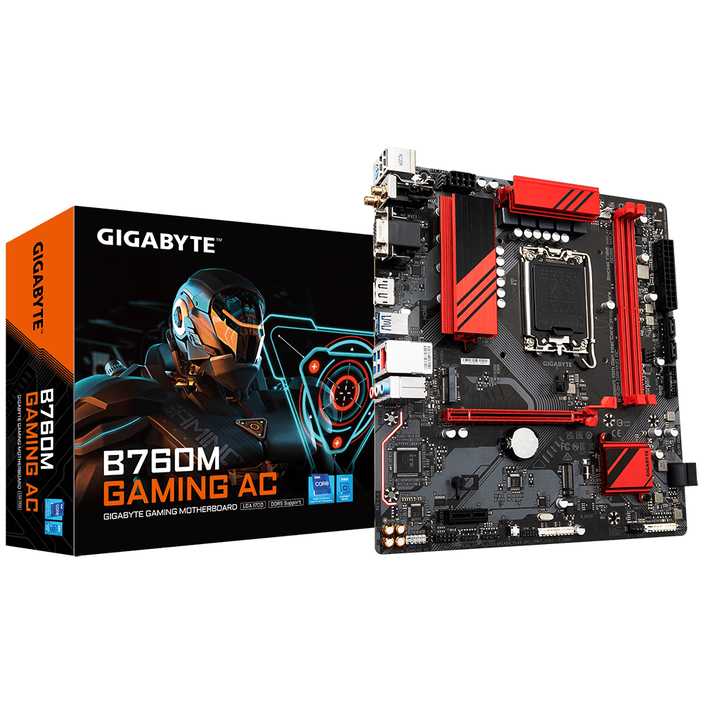B760M Gaming AC Wifi DDR4 Intel GIGABYTE Motherboard