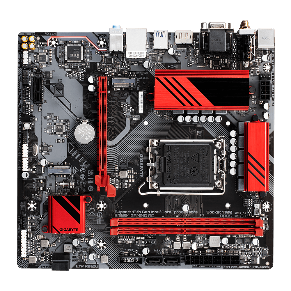 B760M Gaming AC Wifi DDR4 Intel GIGABYTE Motherboard - Image 4