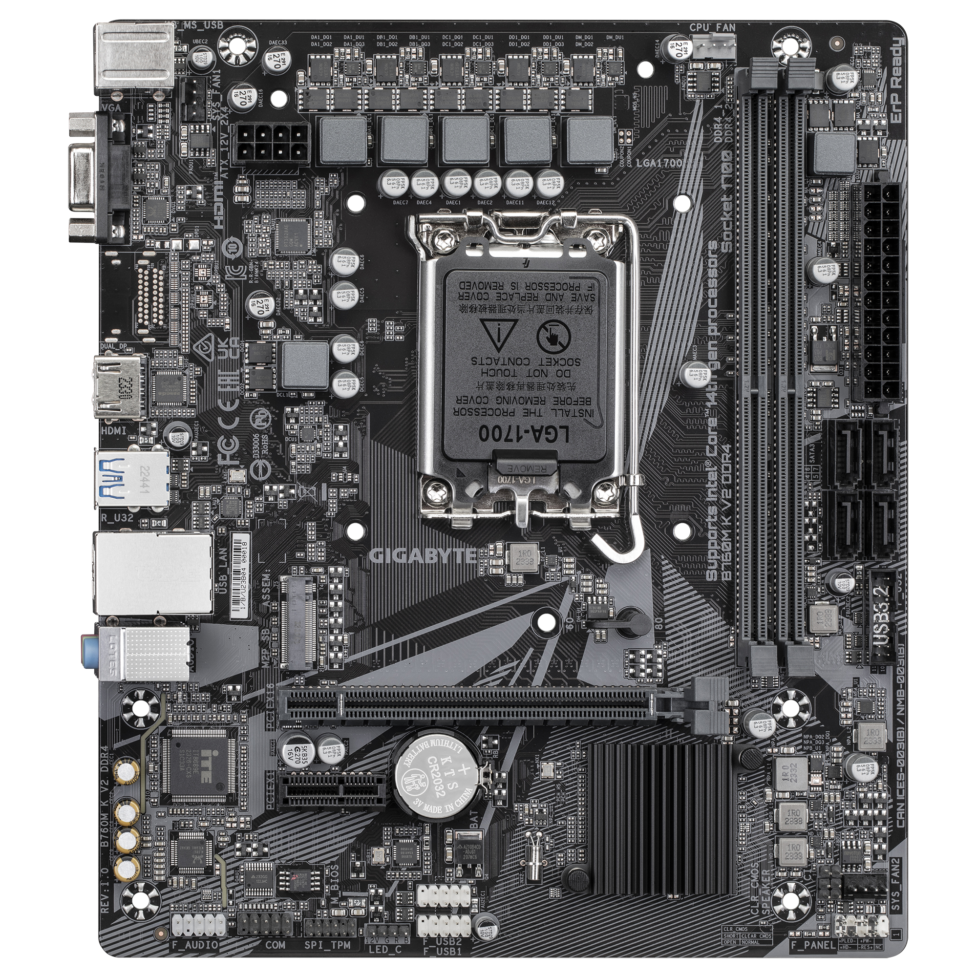 B760M K V2 DDR4 Intel GIGABYTE Motherboard - Image 2