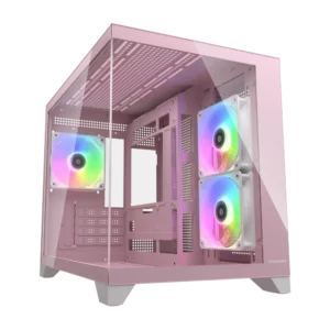 COUGAR FV150 Mini RGB MATX Mini Tower Cabinet ( Pink )