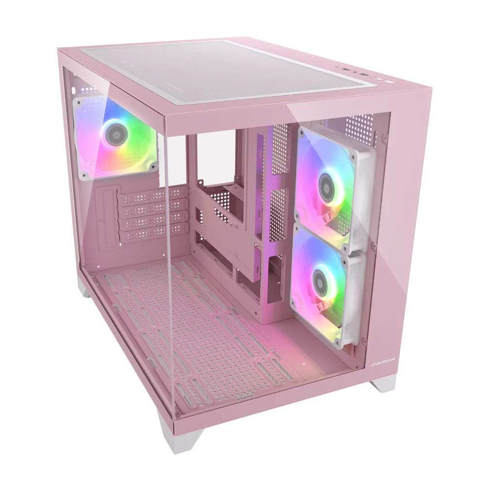 COUGAR FV150 Mini RGB MATX Mini Tower Cabinet ( Pink ) - Image 3
