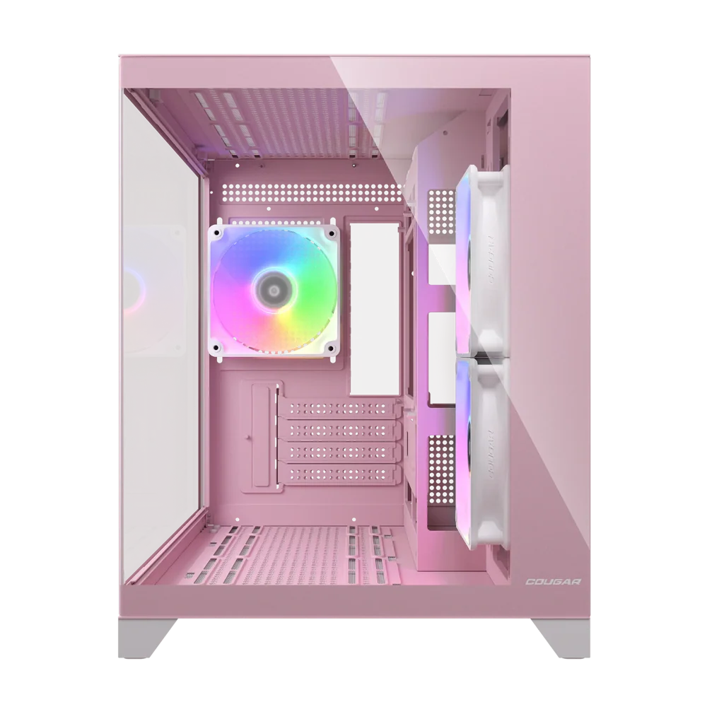 COUGAR FV150 Mini RGB MATX Mini Tower Cabinet ( Pink ) - Image 4
