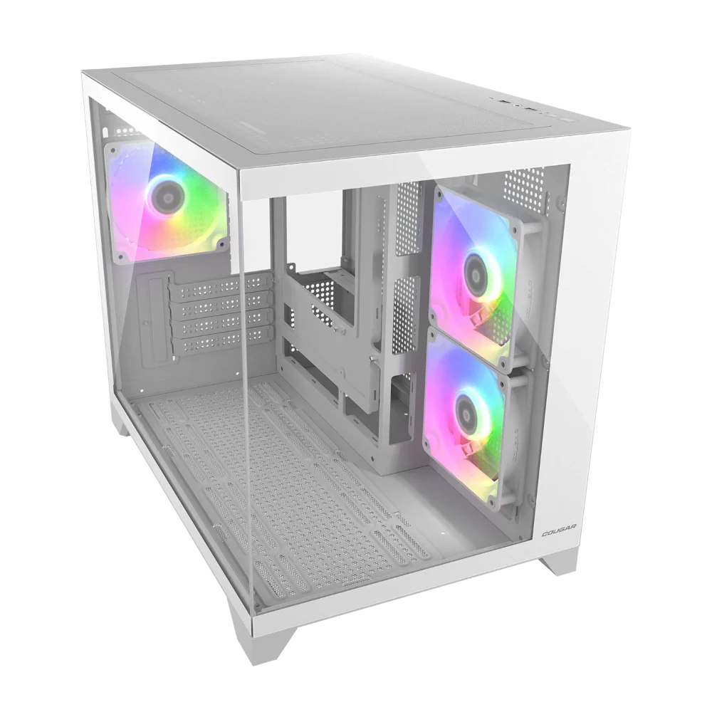 COUGAR FV150 Mini RGB MATX Mini Tower Cabinet ( White ) - Image 4