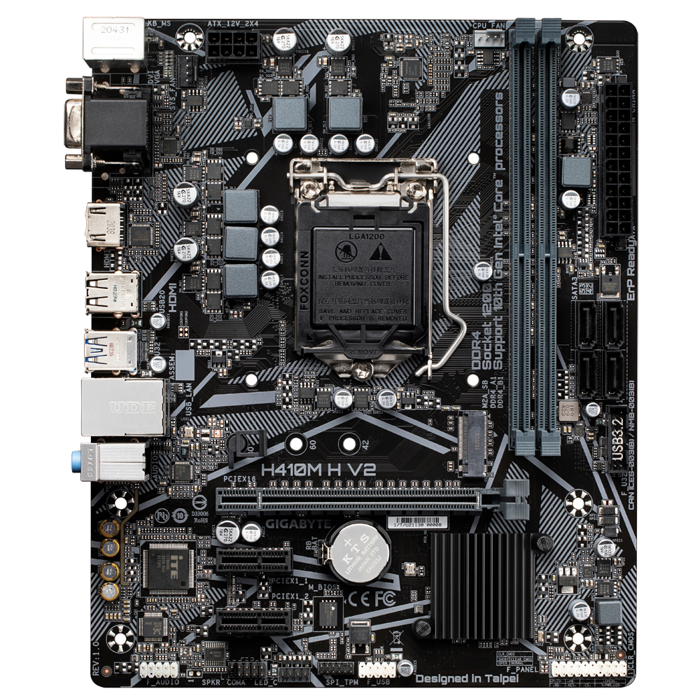 GIGABYTE GA-H410M-H V2 INTEL LGA1200 MOTHERBOARD - Image 2
