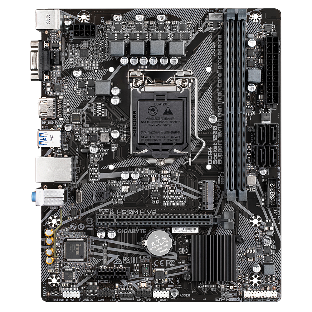 GIGABYTE H510M S2 V2 DDR4 Intel Motherboard - Image 2