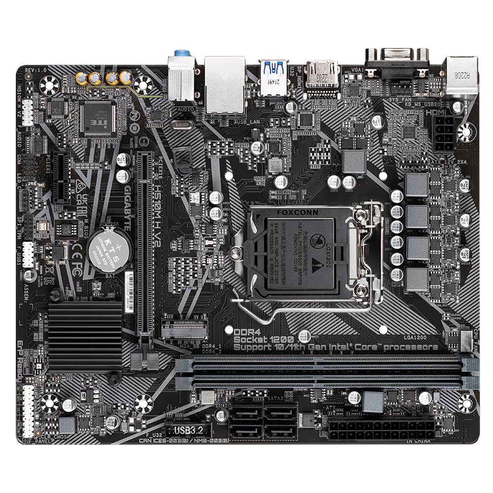 GIGABYTE H510M S2 V2 DDR4 Intel Motherboard - Image 4