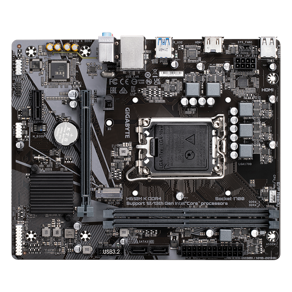 GIGABYTE H610M K DDR4 Intel Motherboard - Image 5