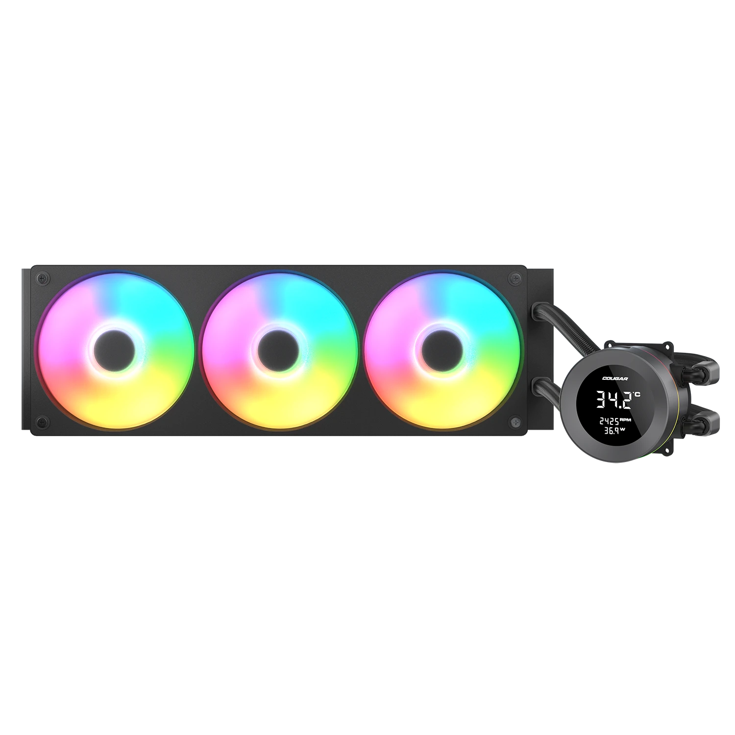 POSEIDON VISTEK 360 ARGB Analog Cougar AIO Black