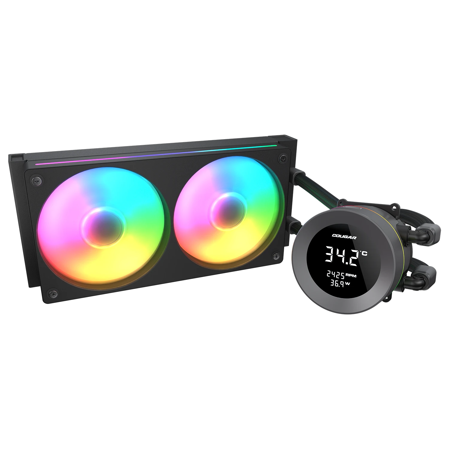 Cougar Poseidon Vistek ARGB 240 Black Analog Liquid Cooler