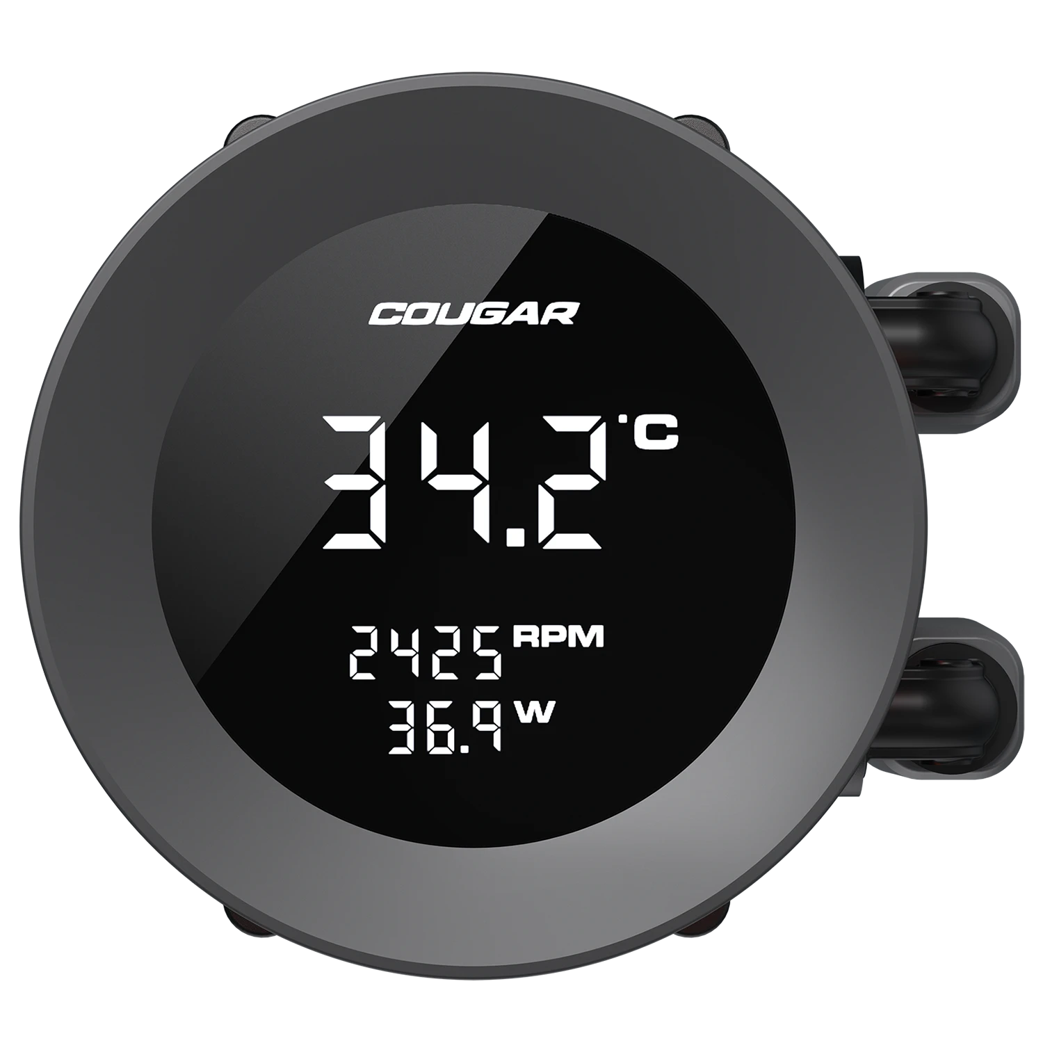 Cougar Poseidon Vistek ARGB 240 Black Analog Liquid Cooler - Image 2
