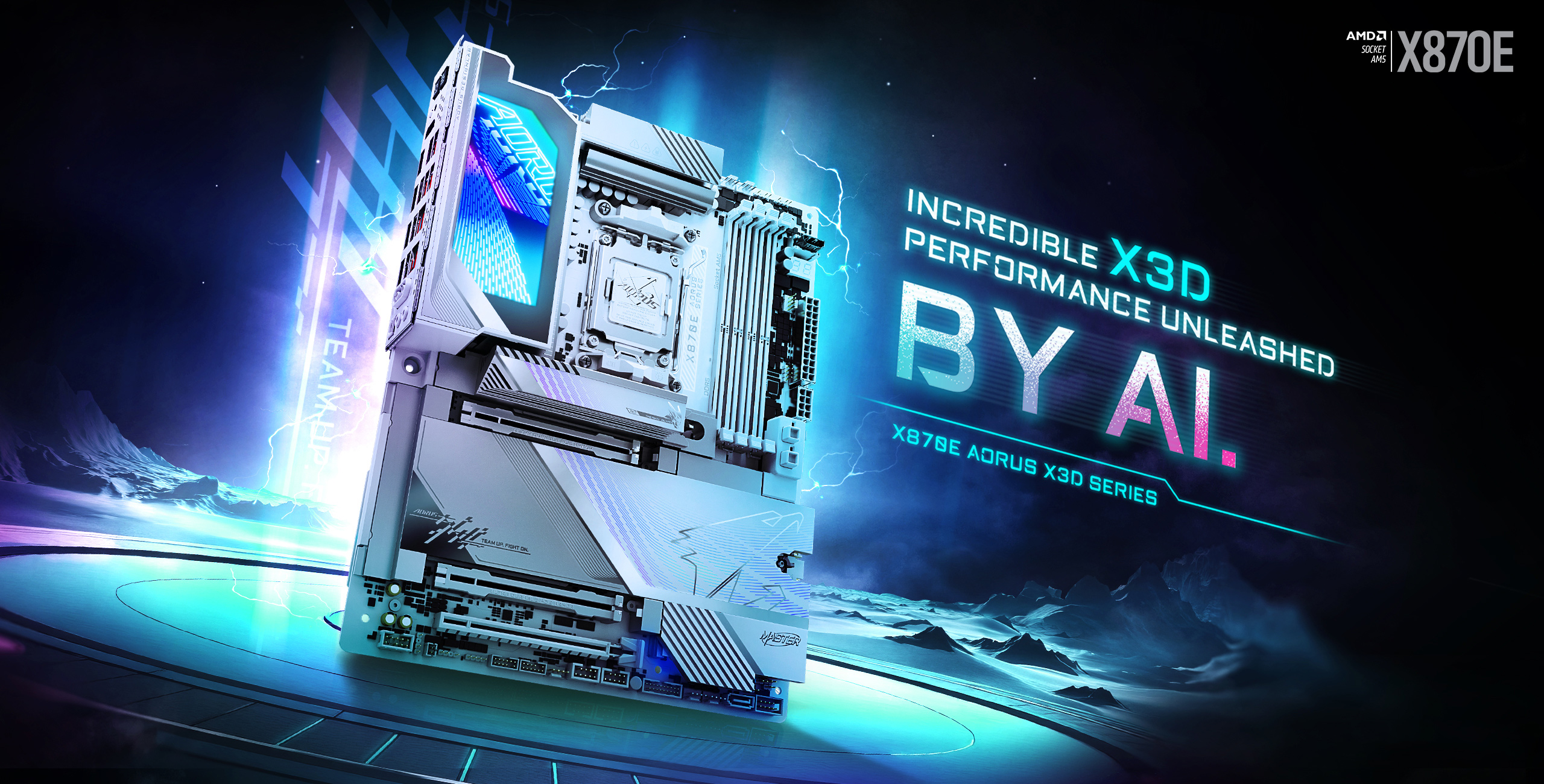 X870E AORUS MASTER X3D ICE - Image 3