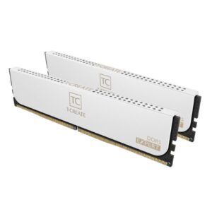 TeamGroup T-Create Expert 32GB (2x16GB) DDR5 6000 MHz CL30 Desktop Memory - White