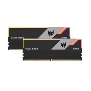 Acer Predator Vesta II RGB Series 32GB (16GBx2) DDR5 6000MHz CL32 Desktop Ram (Black)