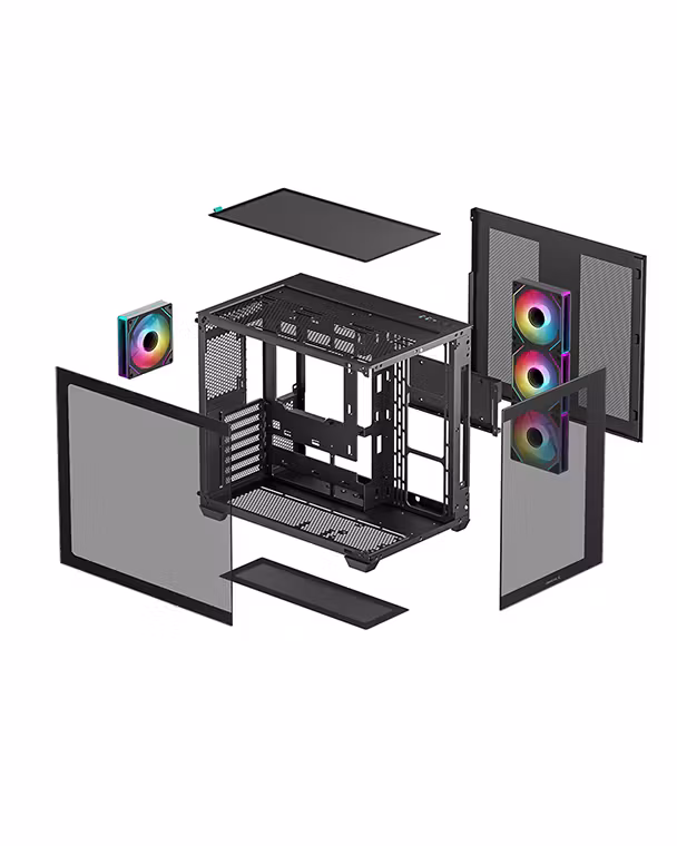 DEEPCOOL CG530 4F MICRO ATX MID TOWER CABINET BLACK (R-CG530-BKADA4-G-1) - Image 4