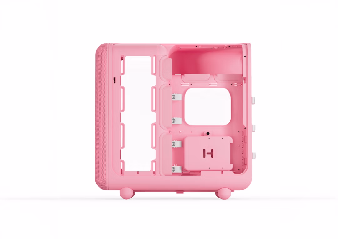 HYTE X50 ATX Mid Tower Cabinet ( Strawberry Milk ) - Image 2