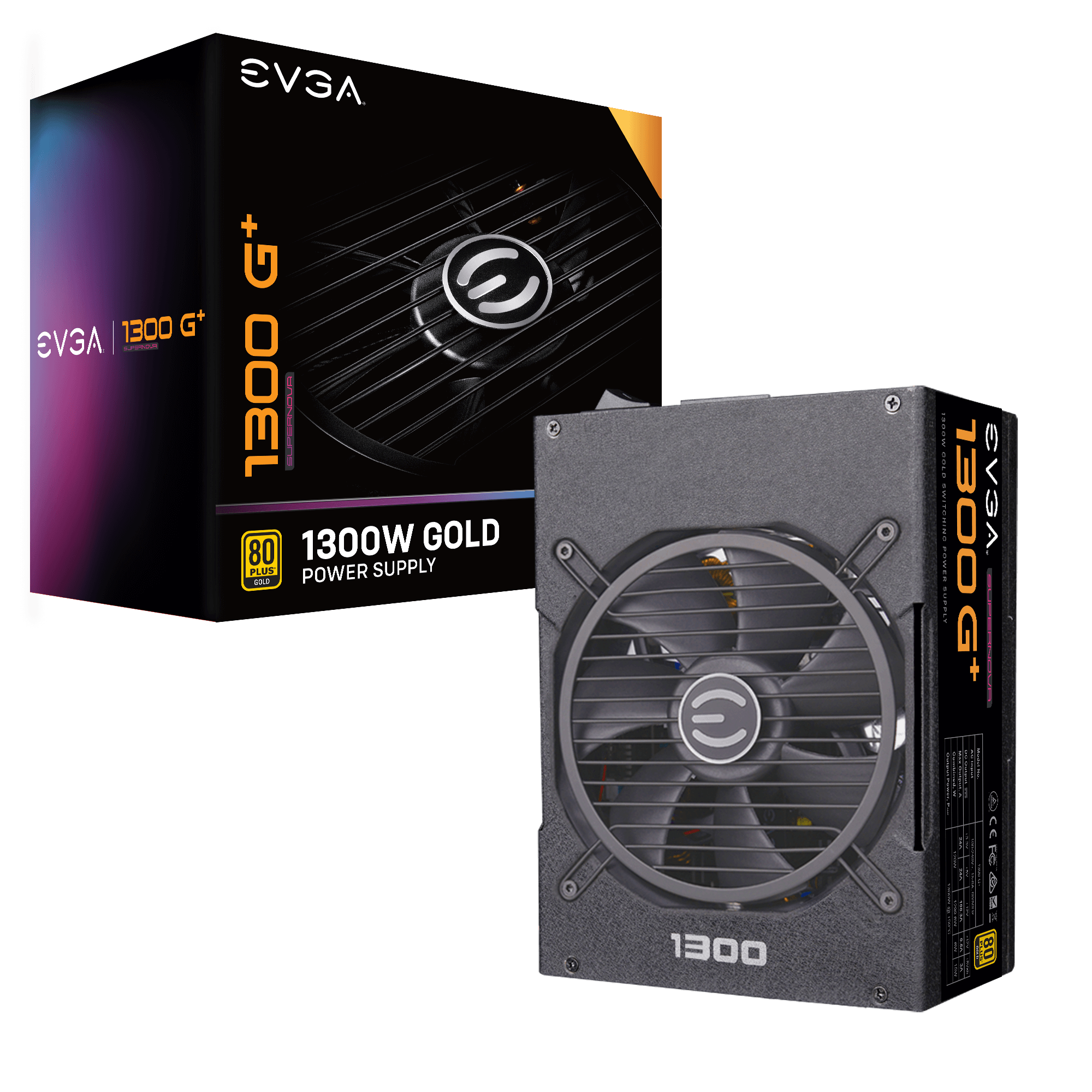 EVGA SuperNOVA 1300 G+, 80+ GOLD 1300W, Fully Modular, 10 Year Warranty, - Image 9