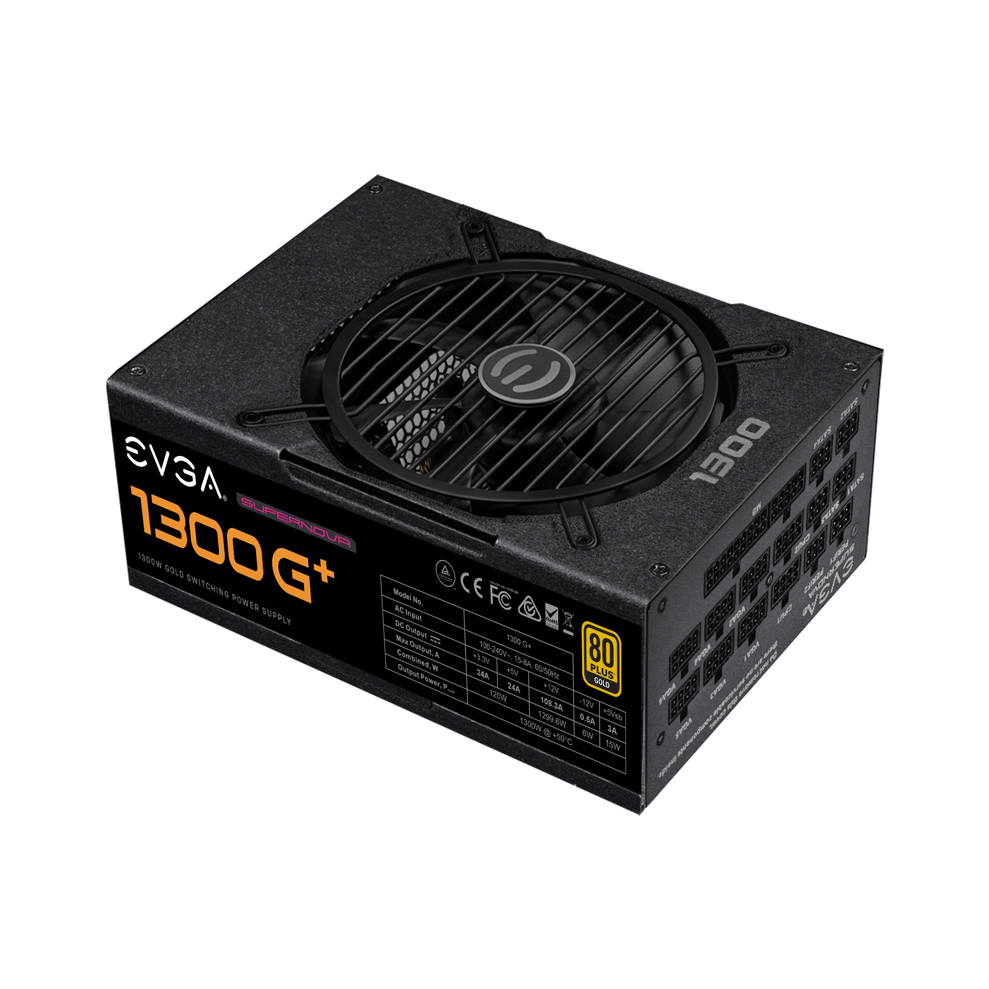 EVGA SuperNOVA 1300 G+, 80+ GOLD 1300W, Fully Modular, 10 Year Warranty, - Image 6