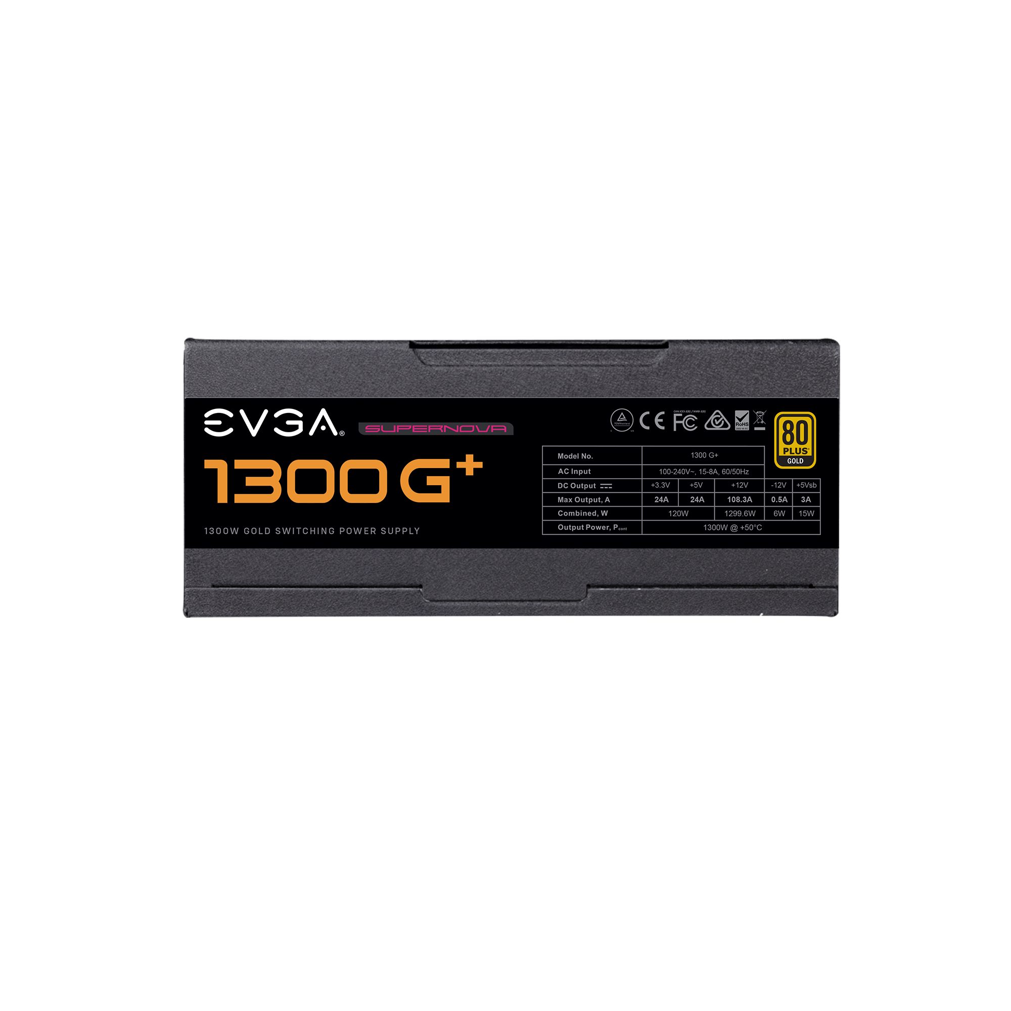 EVGA SuperNOVA 1300 G+, 80+ GOLD 1300W, Fully Modular, 10 Year Warranty, - Image 4