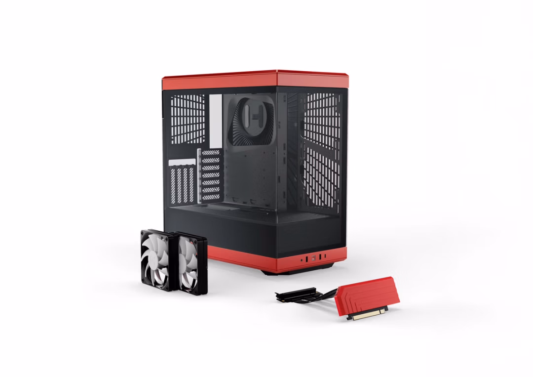 HYTE Y40 ATX Mid Tower Cabinet (Black/White) Colorway : Black Cherry - Image 3