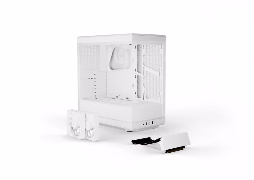 HYTE Y40 ATX Mid Tower Cabinet (White) Colorway: Snow White - Image 3