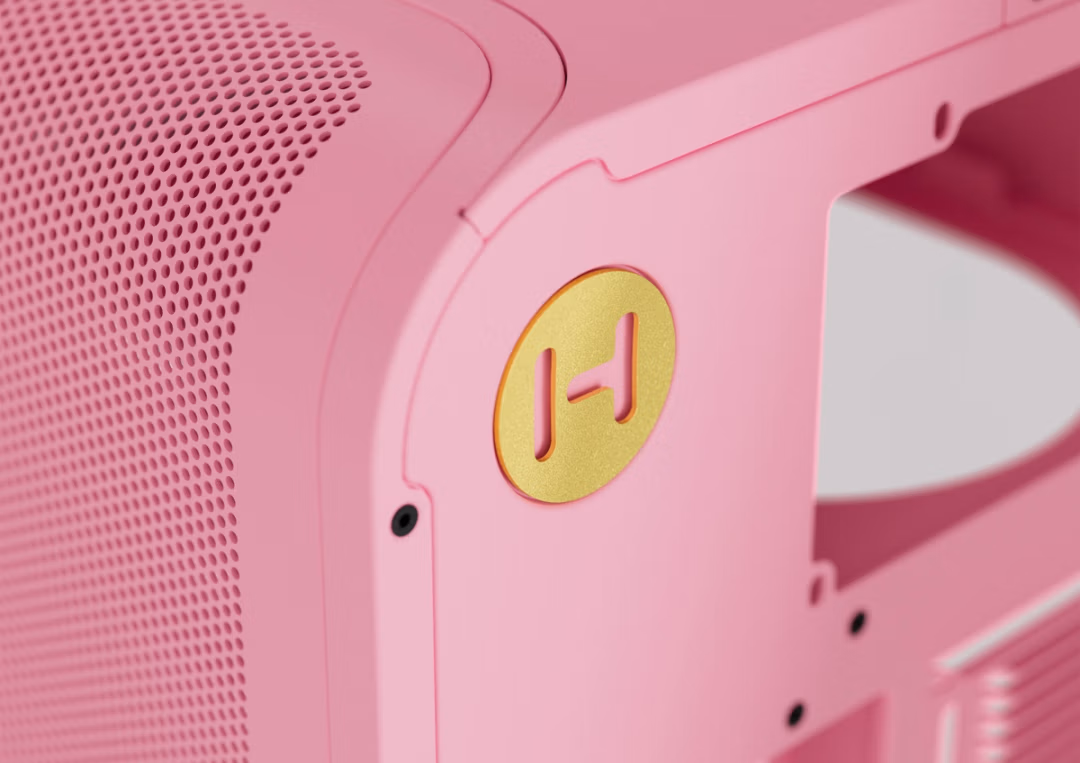 HYTE X50 ATX Mid Tower Cabinet ( Strawberry Milk ) - Image 4
