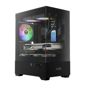 GAMDIAS Aura GC9M ARGB MATX Mini Tower Cabinet ( Black )