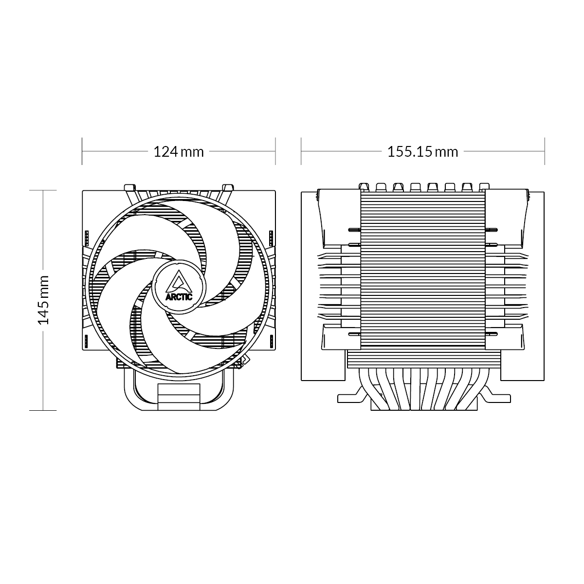 ARCTIC Freezer 4U-M Single Tower CPU Air Cooler - Image 2