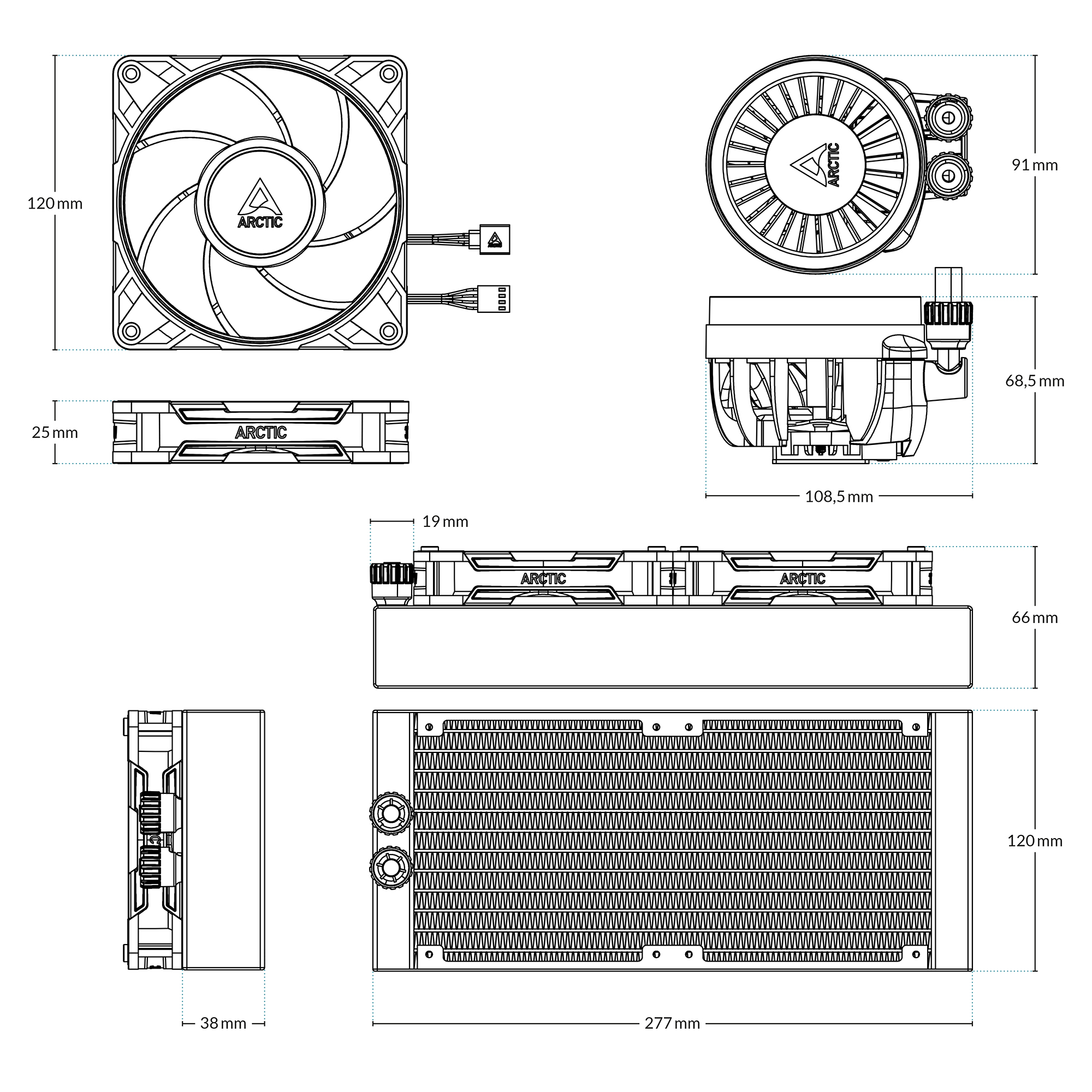 Arctic Liquid Freezer III Pro 240mm CPU Liquid Cooler - Image 2