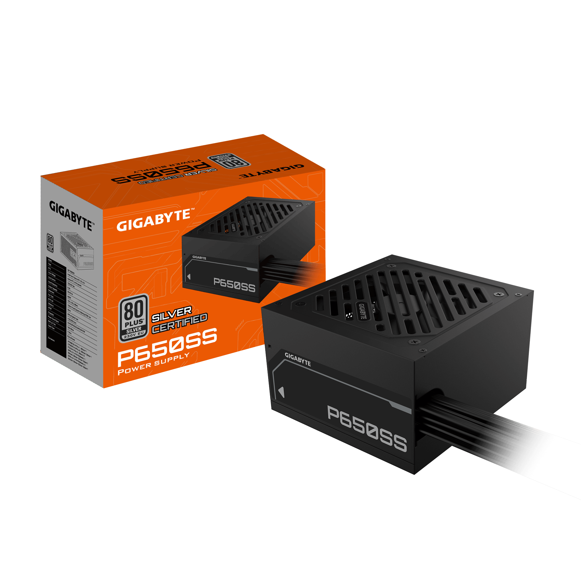 GIGABYTE GP-P650SS 650W ATX NON-MODULAR POWER SUPPLY