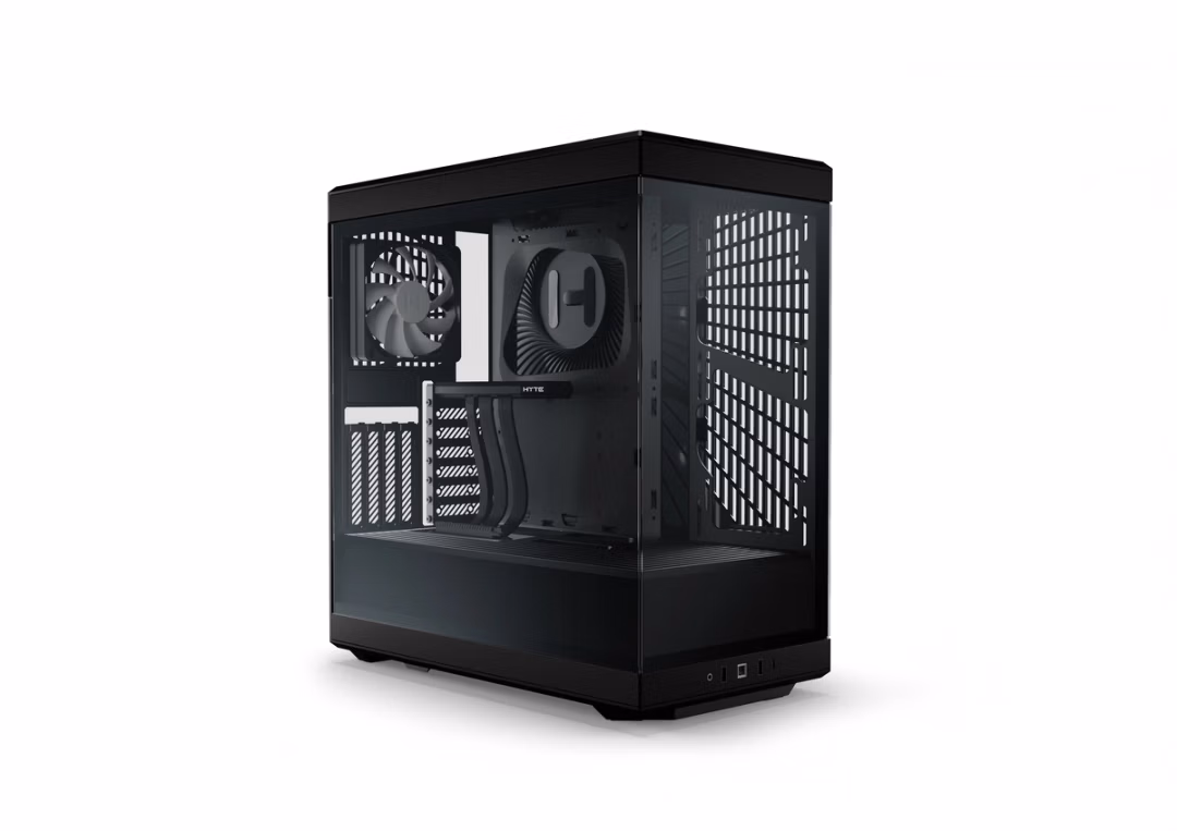 HYTE Y40 ATX Mid Tower Cabinet (Black/White) Colorway : Pitch Black