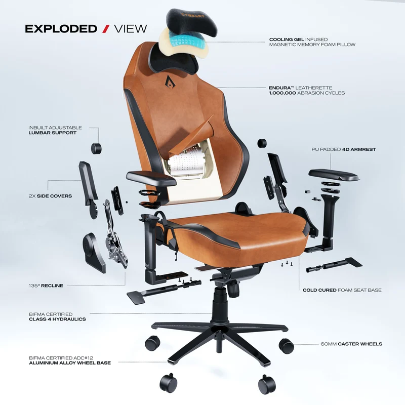 CYBEART Apex Series Vintage Gaming Chair - Image 12